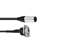 Cavo Patch XLR Neutrik 1m Nero - Collegamento Audio Professionale Made in German