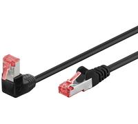 Cavo patchcord S/FTP cat.6 quadrato 1x 90, nero 51545