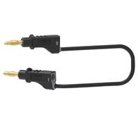 Cavo Patchcord Stacking Banana Plug A Plug, Bianco, 2.5mm2 Nero - TENMA