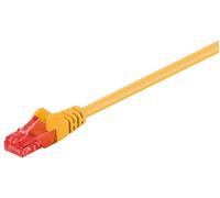 Cavo patchcord U/UTP cat.6 CCA giallo 20 m 68403