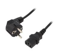 Cavo PC-186 CEE 7/7 (E/F) maschio angolato IEC C13 femmina GEMBIRD