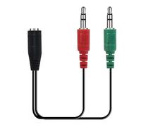Cavo PCCom Essential con jack da 3,5 mm femmina a 2 jack da 3,5 m maschio
