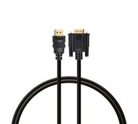Cavo PcCom Essential da HDMI a VGA 1,8 m Nero