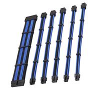 Cavo PCI-E con connettore Stealthsense, anima in rame originale 18AWG-UL1007 per alimentatori Corsair, guaina in fibra intrecciata a triplo strato di
