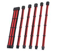Cavo PCI-E con connettore Stealthsense, anima in rame originale 18AWG-UL1007 per alimentatori Corsair, guaina in fibra intrecciata a triplo strato di