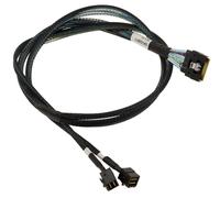 Cavo PCIe 4.0 Slim SAS SFF-8654 8i 74 Pin Verso 2x SFF-8643 80cm