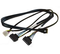 Cavo PCIe 4.0 SAS SFF-8654 8i 74 Pin Verso 2x SFF-8639 68 Pin U2 U3 70Cm
