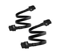 Cavo PCIe Maschio A 8 Pin (6+2) con Maniche, Confezione da 2, ATX 3.0 per Alimentatori per MSI MAG A650GL A750GL A1000GL MPG A850G A1000G