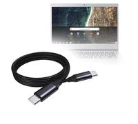 Cavo per Acer Chromebook 514 con touchscreen (cavo di BoxWave) - Cavo PD DirectSync (0,9 m) - USB-C a USB-C (100W), cavo di ricarica e sincronizzazione intrecciato tipo C da 90 m, colore: Nero Jet