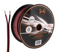 100m Cavi per altoparlanti 2x 0,5mm² Rosso Nero Cavo audio Cavo box
