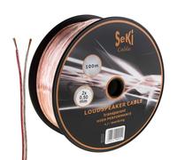SeKi Cavo per altoparlante, 2 x 0,50 mm2, 100 m, trasparente, CCA