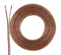 Cavo per altoparlante, 2 x 0,50 mm2, 25 m, trasparente, CCA