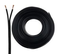 Seki Cavo per altoparlante 2 x 0,50 mm2 50 m Nero CCA