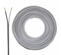 Cavo per altoparlante, 2 x 0,75 mm², 50 m, bianco, CCA