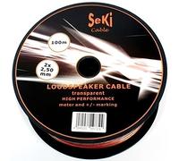 Cavo per altoparlante, 2 x 2,50 mm2, 100 m, trasparente, CCA