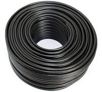 Cavo per altoparlante, 2 x 4,00 mm², anello da 50 m, colore: nero