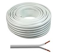 Cavo per altoparlante, bianco, 2 x 4,00 mm², 25 m, anello