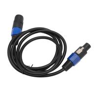 Cavo per Altoparlante, Cavo per Altoparlante con Blocco per Speakon Maschio a Femmina, Cavo per Altoparlante Stereo per Professionale, Materiale PVC, Lunghezza 1,8 M