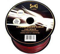 Seki Cavo per altoparlante 2 x 4,00 mm² Rosso/Nero Bobina 100 m