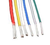 Cavo per altoparlanti a trefoli, Filo di rame placcato argento multicolor AWG da 5 metri for cuffie audio fai-da-te(White,11AWG 3.6mm Sq4.0)