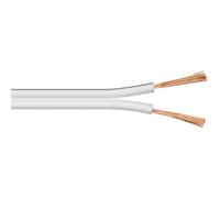 Goobay 67750 Cavo Altoparlanti Bianco CCA 2x 2.50mm, 10m Lunghezza del Cavo
