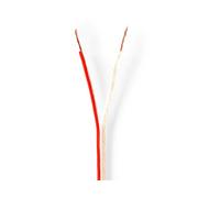 NEDIS - Cavo per altoparlante, 2 x 0,75 mm², 100 m, colore: Trasparente