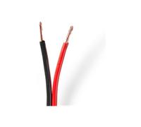 NEDIS - Cavo per altoparlante, 2 x 2,5 mm2, 100 m, colore: Nero/Rosso