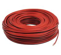 Cavo per altoparlanti rosso/nero 2x0.75mm² PIATTINA IN RAME 2 X 0,75 MM²100