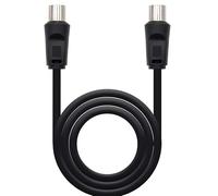 Cavo per antenna TV, 75 mm OHM M H 1,8 M, cavo TV nero
