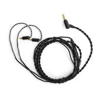 Cavo per auricolari staccabile con filo intrecciato, supporta il controllo tramite filo con microfono per Sennheiser IE40Pro, filo di rame