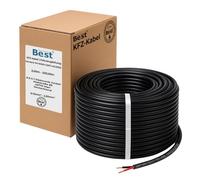 Cavo per auto, 2 x 0,75 mm², 100 m, piatto, in rame, 60 V, 2 fili