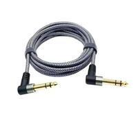 Cavo Per Basso Ad Angolo Retto Chitarra Elettrica Uscita Maschio Stereo | Questo cavo è versatile e adatto a un'ampia gamma di apparecchiature musicali.(Type1,2m)