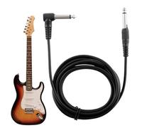 Cavo per Chitarra | 3 M Antirumore Jack | Cavo Elettrico con Spinotto 6.35mm - per Basso Casse Batteria Palco Studio Parti DJ Aux