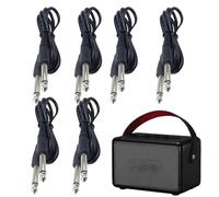 Cavo per Chitarra e Amplificatore | 6 Pezzi di Filo di Collegamento,Cavi per Chitarra Elettrica Cavo 6.35 mm - Adatto Per Batteria E Tastiera E Palco E Basso Acustico E Musica