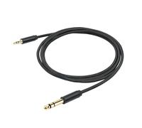 Cavo per chitarra elettrica e basso, Cavo AUX stereo da 3,5 mm a 6,35 mm for amplificatori for altoparlanti for chitarra multicolore 1-3 m(Black,1m)