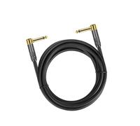 Cavo per chitarra elettrica e basso, Cavo for chitarra maschio-maschio ad angolo retto da 1/4 di pollice, confezione da 2, misure multiple(Ts,12m)