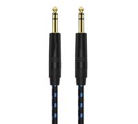 Cavo per chitarra elettrica e basso, Cavo for chitarra stereo maschio-maschio da 1/4 di pollice for amplificatore DJ, mixer, tastiera, nero, diverse misure(Pvc Coat,7.5m)