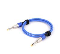 Cavo per chitarra elettrica e basso, Cavo TRS maschio-maschio da 6,35 mm multicolore 0,3-15 m(Blue,8m)