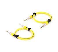 Cavo per chitarra elettrica e basso, Cavo TRS maschio-maschio da 6,35 mm multicolore 0,3-15 m(Yellow,30CM)