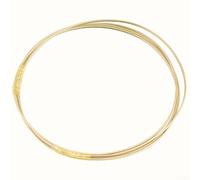 Cavo per chitarra in ottone, 2,5 m, per liutaio, compatibile con basso acustico, elettrico, ukulele, banjo, mandolino, calibri .6, .8, 2.0, 2.2, 2.4 mm (1,6 mm)