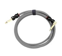 Cavo per chitarra per strumenti, silenzioso, 6,35 mm, cavo per tastiera per chitarra, 1/4 di pollice dritto ad angolo destro