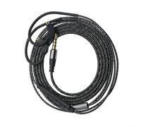 Cavo per cuffie con terminale angolato da 0,78 mm e microfono per una connettività stabile per una trasmissione vocale chiara e un uso prolungato comfort (nero)