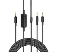 Cavo per cuffie di alta qualità, 2,45 m, per MMX 330 Pro, cavo combinato con controllo microfono e connettore mini XLR, nero