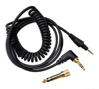 Cavo per cuffie Pioneer Hdj-cue1 per modelli X7 S7 X5 con punte placcate in oro e nucleo Ofc per un suono chiaro, in materiale Tpe nero (edizione ad angolo retto)