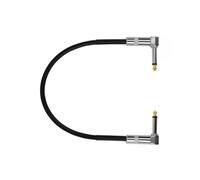 Cavo per Effetti A Pedale per Chitarra da 50 cm, Connettore Patch Piatto, Spina da 6,35 mm, Adattatore per Filo, Testa Rotonda