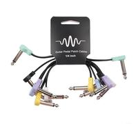 Cavo per effetti per chitarra ad angolo retto da 15,2 cm, costruito con robusto rivestimento esterno per una maggiore durata e una riduzione della perdita di segnale nella catena degli effetti (6