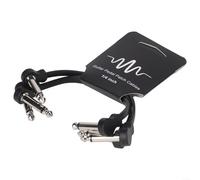 Cavo per effetti per chitarra ad angolo retto da 15,2 cm, costruito con robusto rivestimento esterno per una maggiore durata e una riduzione della perdita di segnale nella catena degli effetti (3