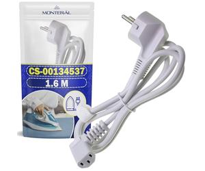 Cavo per Ferro da Stiro 1,6 m con Codice Originale CS-00134537 CS00134537 per Rowenta per Tefal per Calor - Garanzia di 10 Anni - MONTERAL