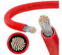 Cavo per impianti fotovoltaici 6mm² - SOLARFLEX-X H1Z2Z2-K Made in Germany (5 m, Rosso)