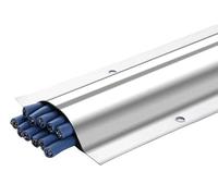 Cavo per la gestione del pavimento Canalina portacavi in acciaio inox da 1 m, larghezza 4-10 cm, for pareti, pavimenti, interni ed esterni(W 6cm)